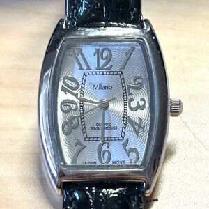 Vintage Milano Quartz Women's Watch in Silver and Black with Japan Movt